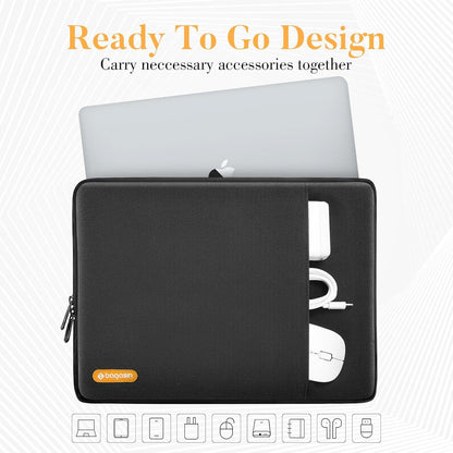 Laptop Hülle Tasche Schutzhülle Sleeve 15,6 16 Zoll MacBook HP Dell Asus Schwarz
