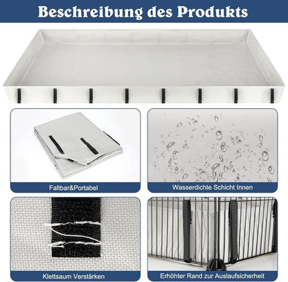 Wasserdicht Meerschweinchen Käfigmatte 122*61*10cm Grau