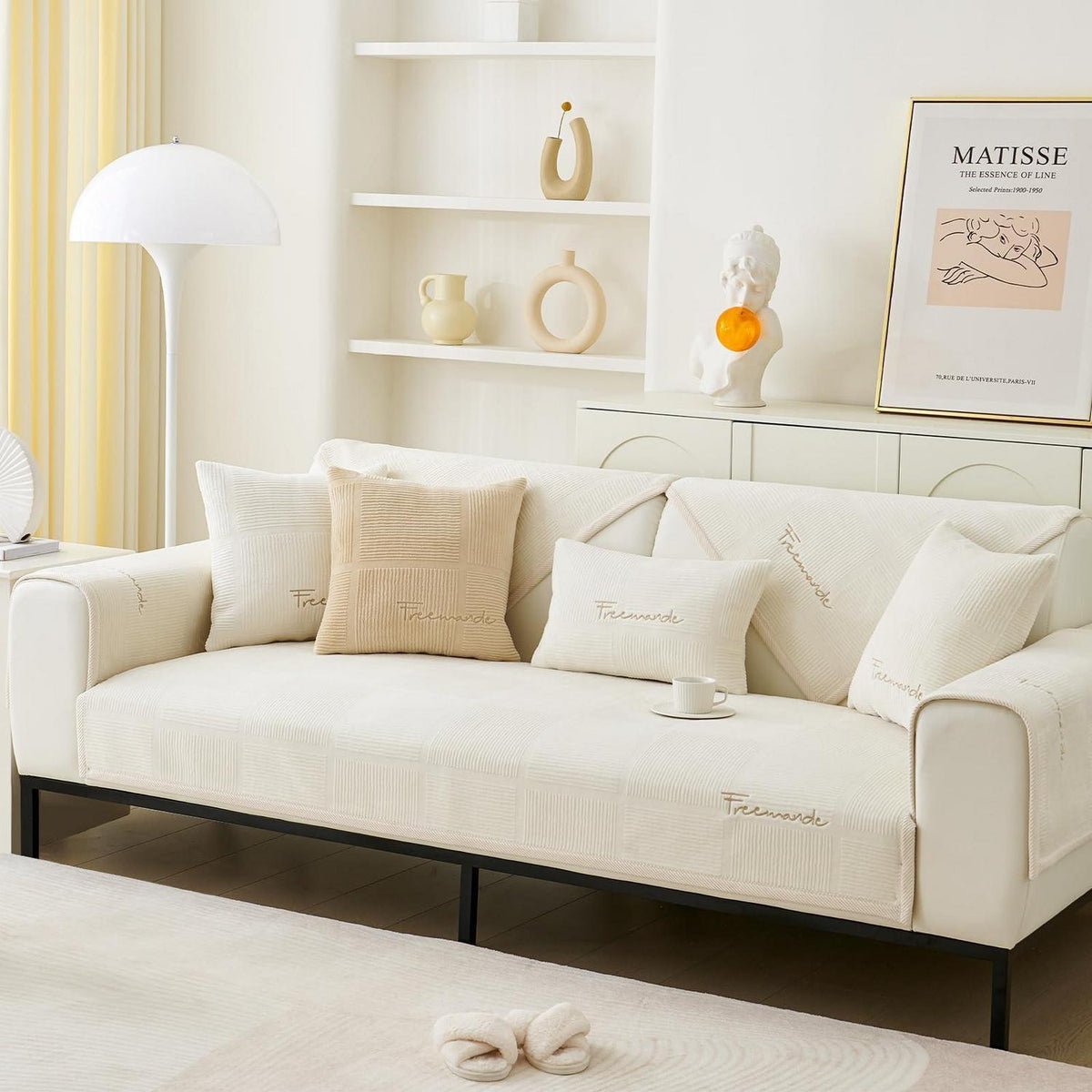 Rutschfester Sofabezug – Samt-Überwurf für Sofa, Ecksofa, Hunde & Katzen