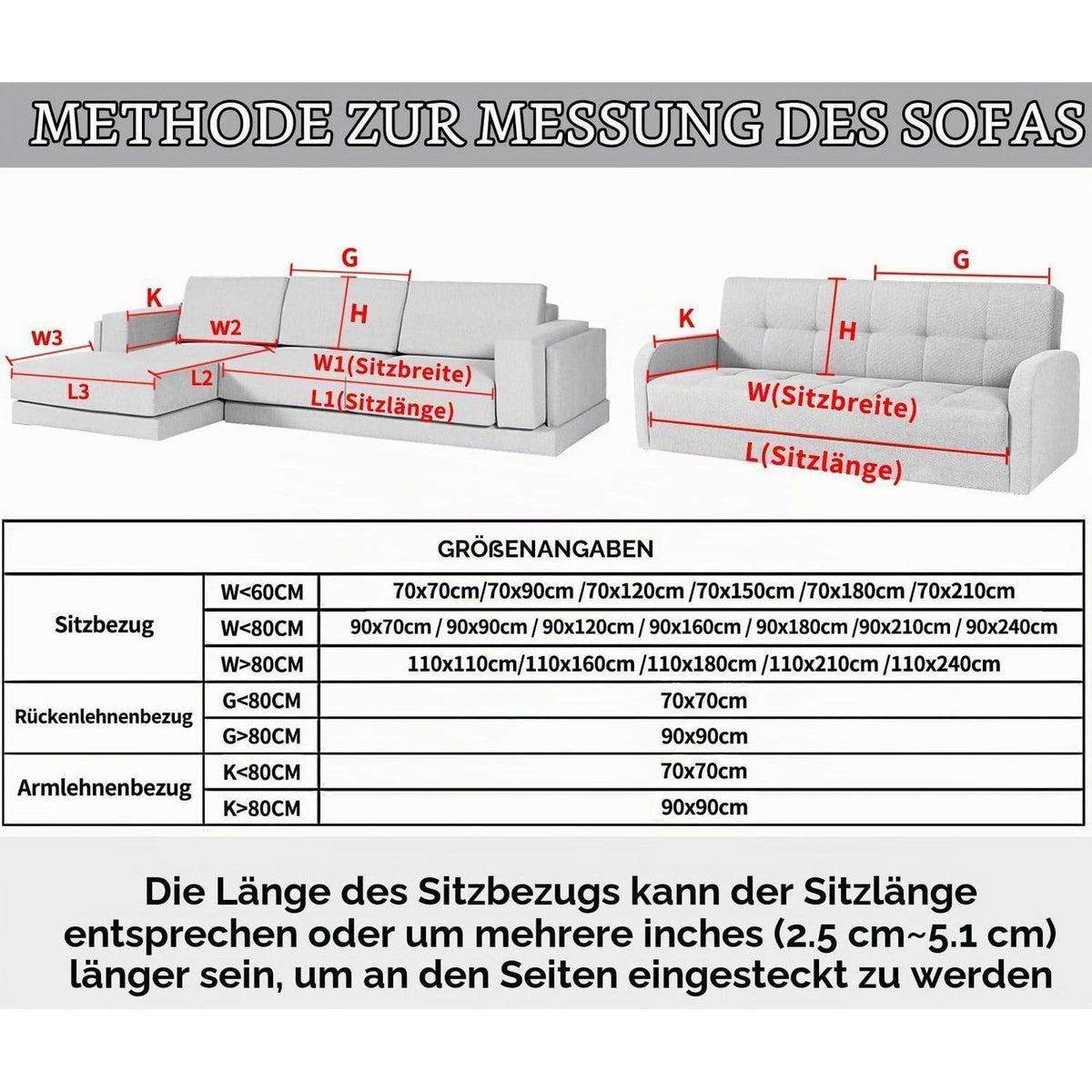 Rutschfester Sofabezug – Samt-Sofaüberwurf 110x180 cm Beige