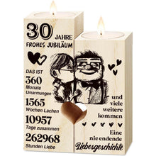 Holz Kerzenständer 30. Hochzeitstag Geschenk Perlenhochzeit