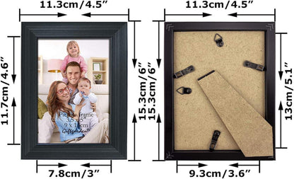 Bilderrahmen Set 12 Stück 9x13 cm Schwarz Fotorahmen Collage