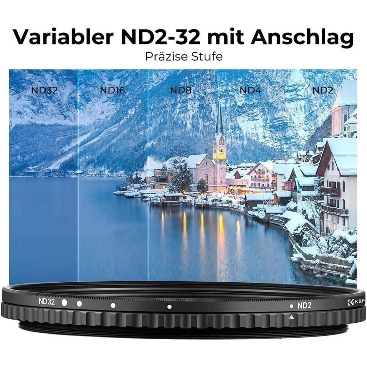 Variabler ND-Filter 105mm ND2-32 (1-5 Blendenstufen) für Fotografie