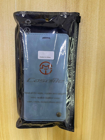 Samsung Galaxy A14 Handyhülle 5G/4G Premium Leder RFID Klapphülle - HellBlau