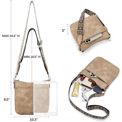 BOSTANTEN Damen Handtasche mittelgroß Leder Schultertasche