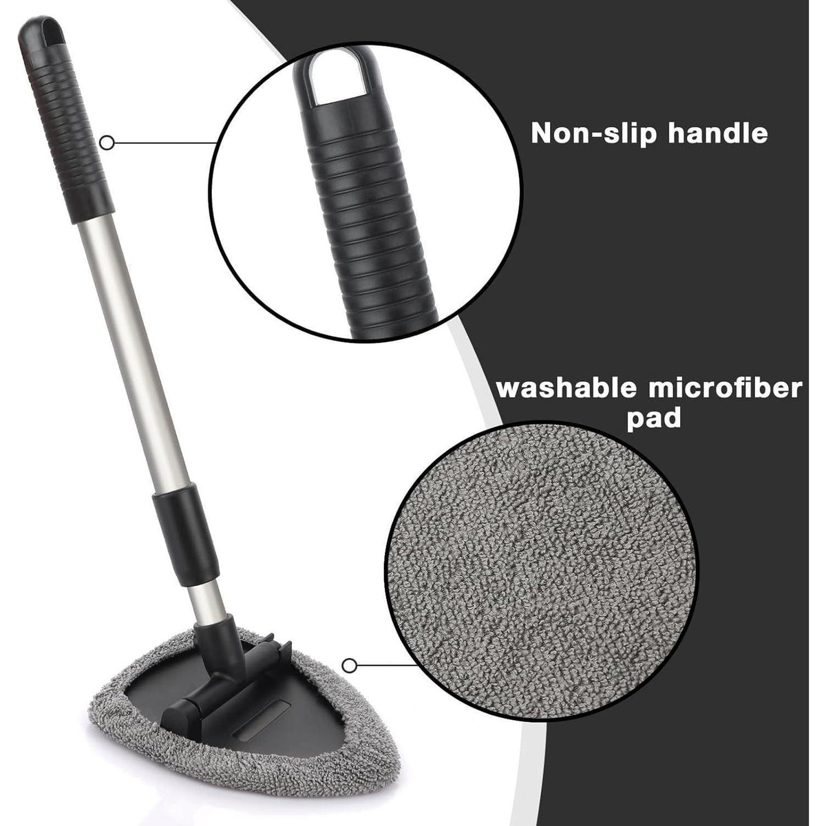 Auto Scheibenreiniger Set mit Verlängerung & Mikrofaserpads
