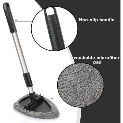 Auto Scheibenreiniger Set mit Verlängerung & Mikrofaserpads