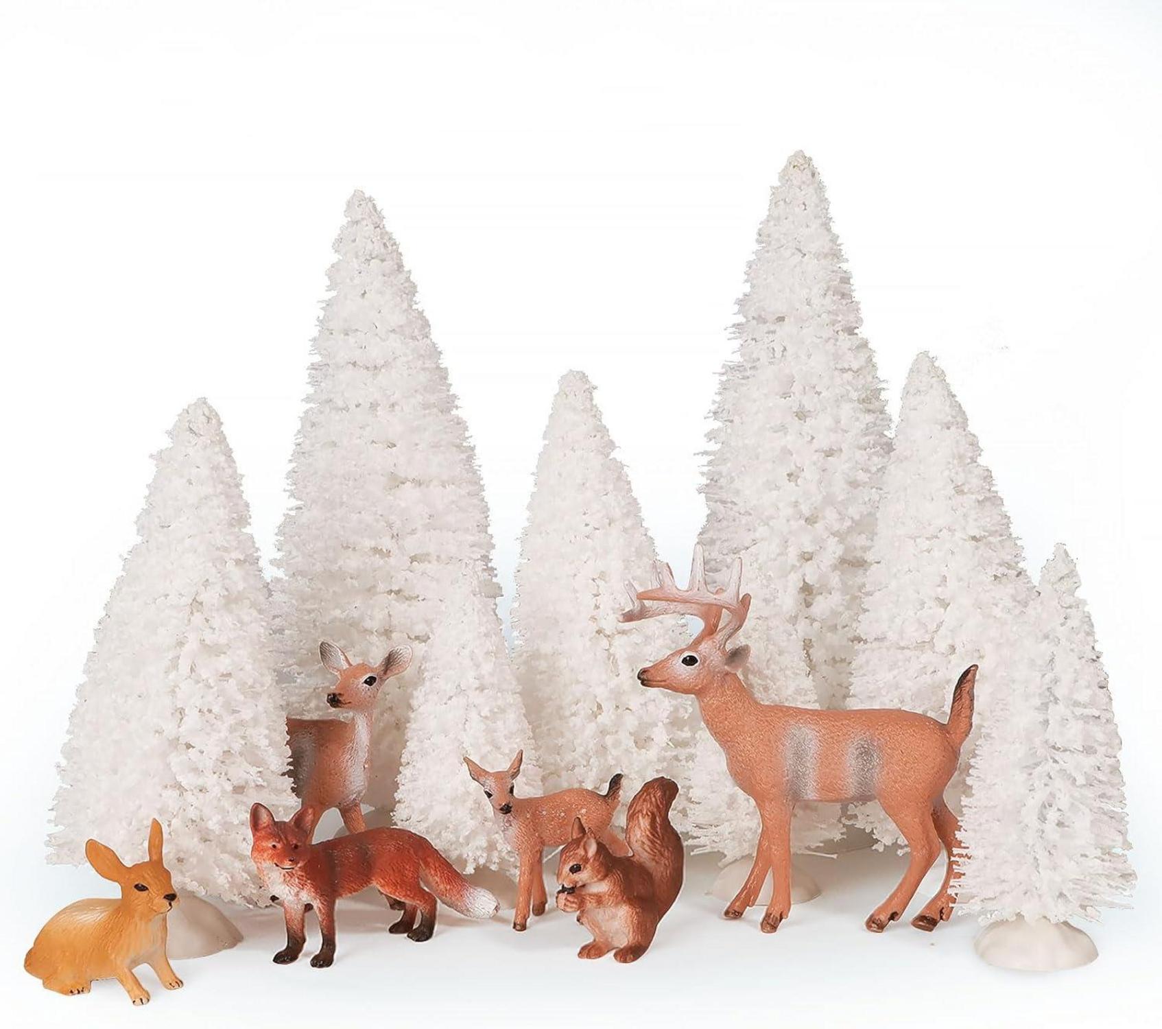 Mini Weihnachtsfiguren Miniatur Weihnachtsschmuck Set 14-teilig