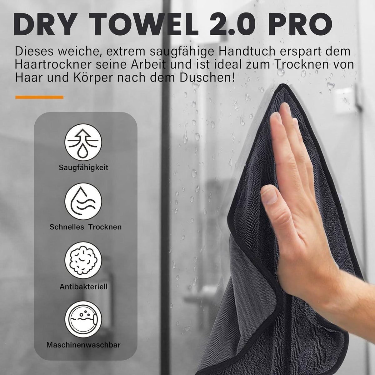 Shiny Bath XXL Mikrofasertücher Trockentuch 40x60cm 3er Set