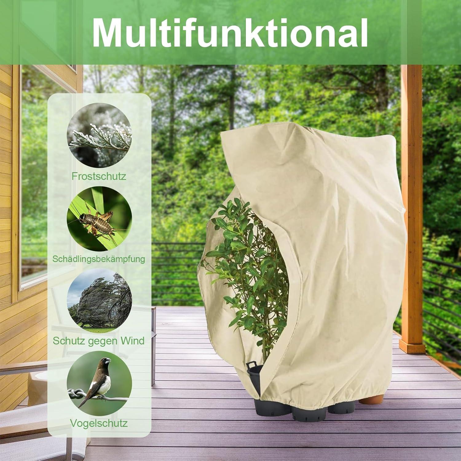 2er Set Winterschutz Pflanzenschutz 240x200cm für Kübelpflanzen