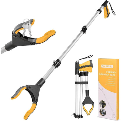 108cm Greifzange faltbar mit Magnet, Gelb