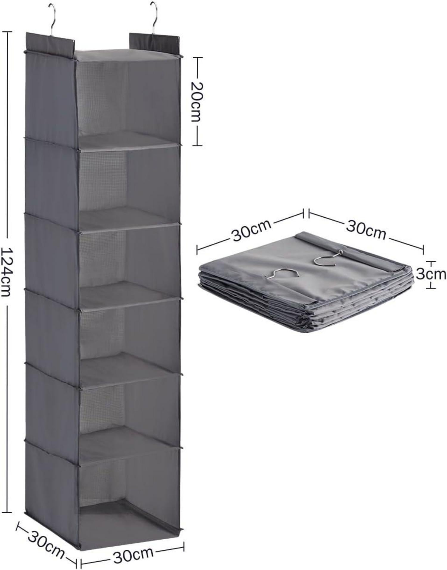 Hängeregal Kleiderschrank Organizer Oxford-Stoff 6 Fächer