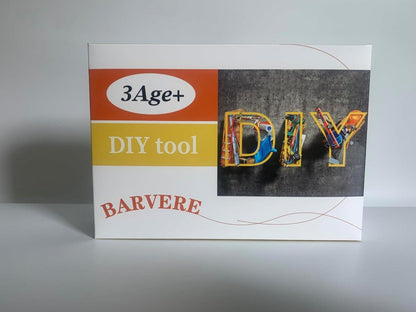 BARVERE Laternen Mosaik Bastelset Kinder Geburtstagsgeschenk - Lila Style 1