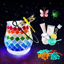 Mosaik Bastelset Kinder Laternen DIY Laterne Regenbogen