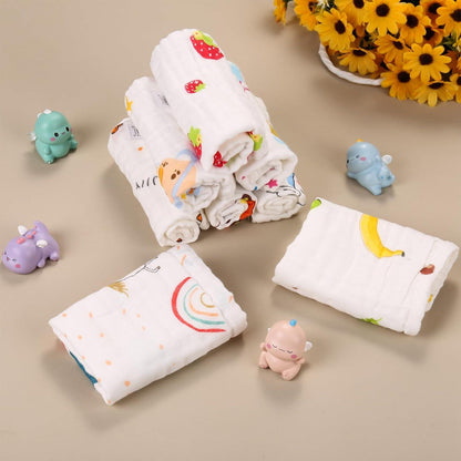 8er Set Baby Musselin Waschlappen Neugeborene Baby Gesichtstücher