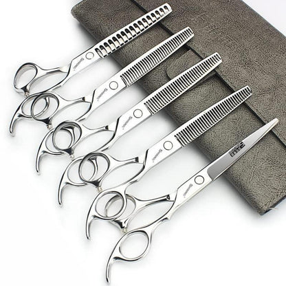 Professionelle Haarschneidemaschine Set mit Friseurschere (6,5-7,5 Zoll)