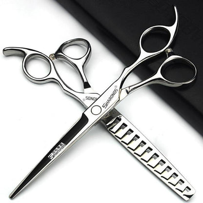 Professionelle Haarschneidemaschine Set mit Friseurschere (6,5-7,5 Zoll)