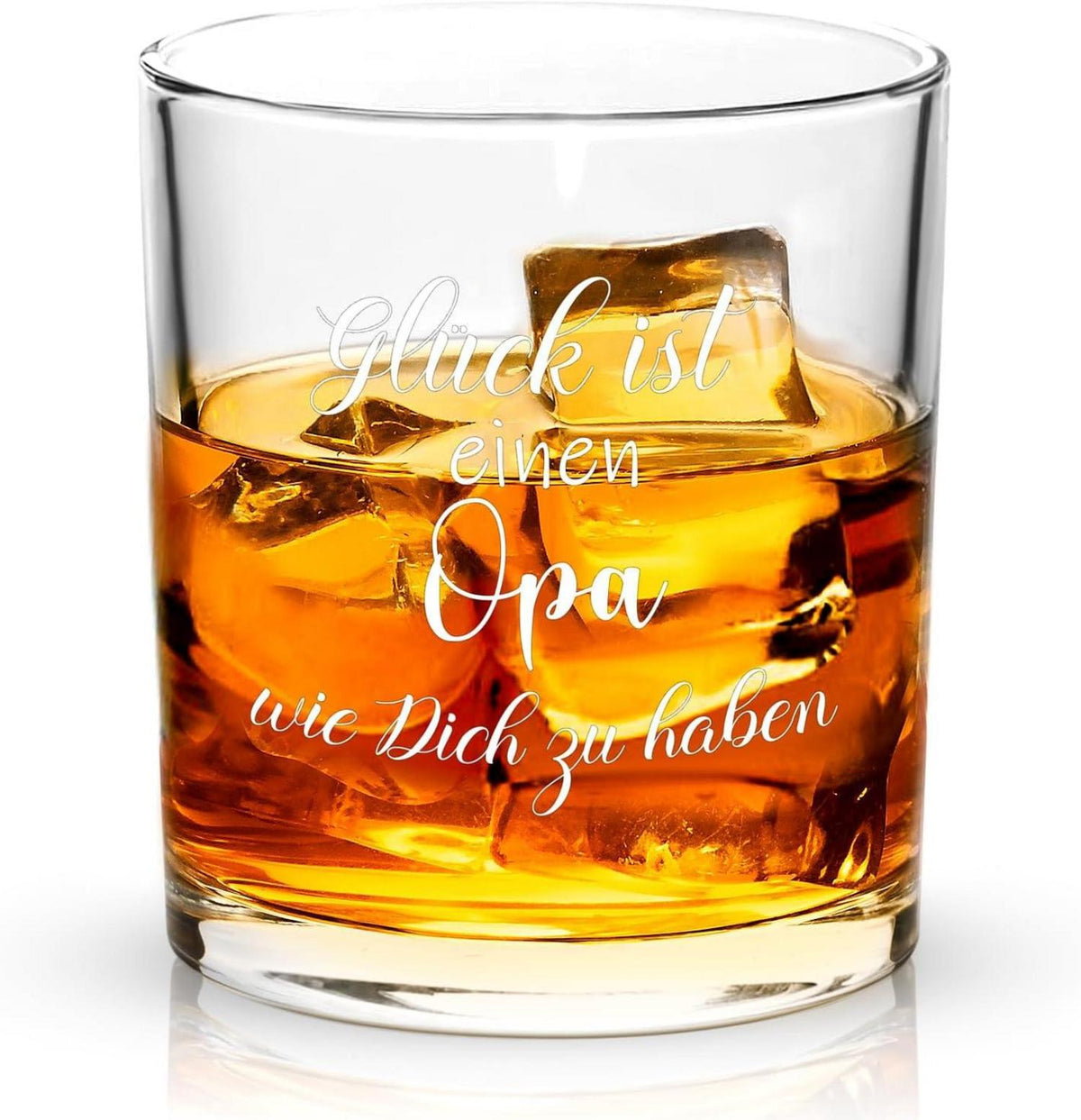 Personalisiertes Whiskyglas mit Gravur für Opa - Weihnachtsgeschenk