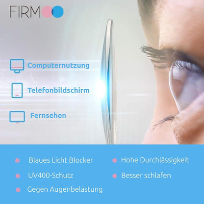Blaulichtfilter Brille Damen Herren – Computerbrille ohne Sehstärke