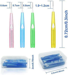 40 Interdentalbürsten, Zahnreinigungswerkzeug, 4 Farben