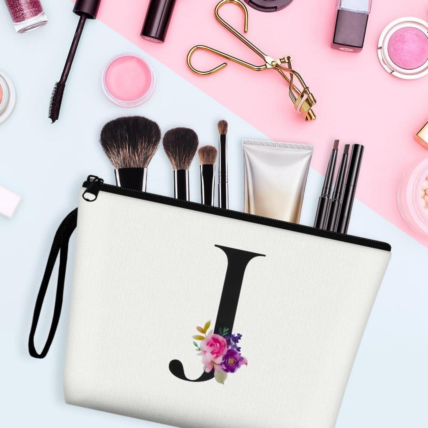 Damen Kosmetiktasche Leinwand Make-up-Tasche Groß Kapazität Strandtasche