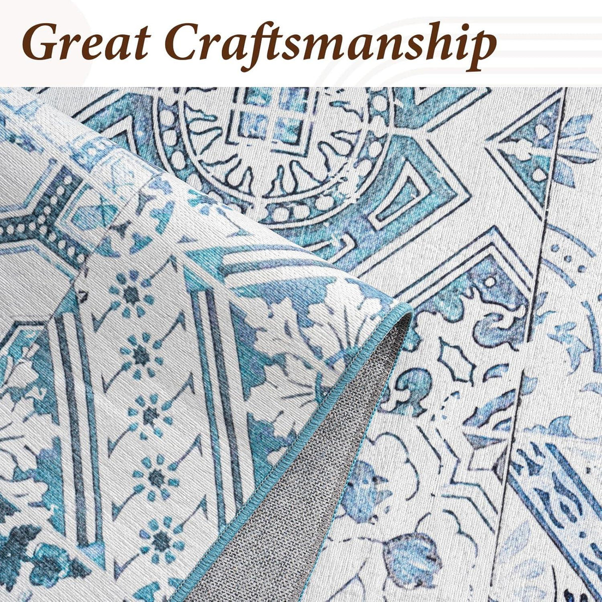 Grün Chenille Teppich Waschbar Rutschfest 160x230 Moderne Design