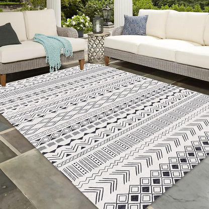 Modernes Teppich in Schwarz 160x230 Geometrisches Design