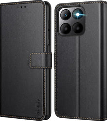 Honor 70 Lite Leder Handyhülle mit Kartenschlitzen und Standfunktion
