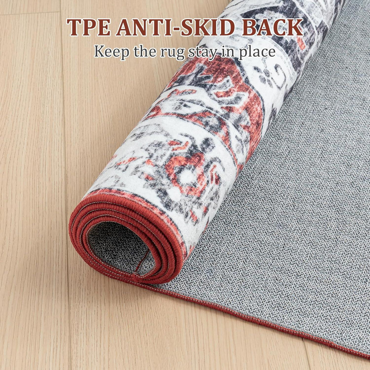Teppich Vintage-Kurzflor Outdoor Flauschig Weich Schlafzimmer