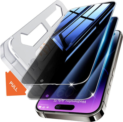 Sichtschutz Panzerglas iPhone 14 Pro 6,1 Zoll Anti-Spionage 9H