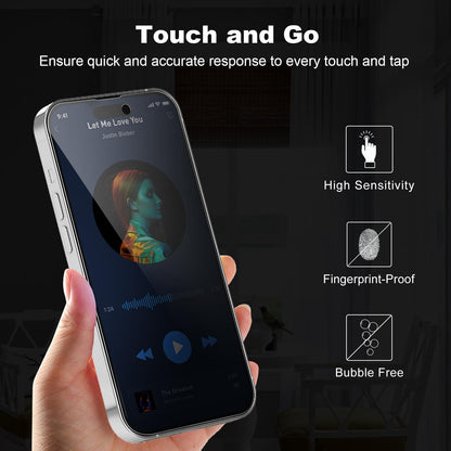 Panzerfolie iPhone 14 Pro 6,1 Zoll Anti-Spionage 9H Premium 2 Stück