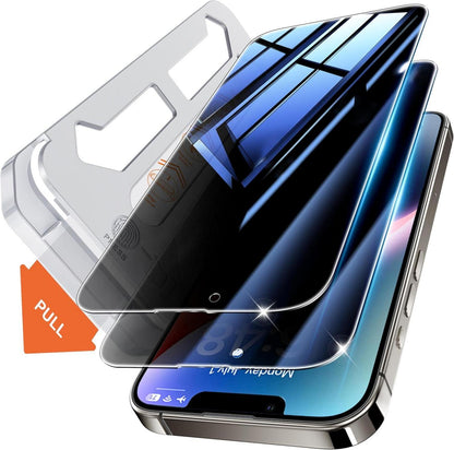 Tentoki iPhone 13/13 Pro/14 Privatsphäre Panzerglas 6,1 Zoll 2 Stück