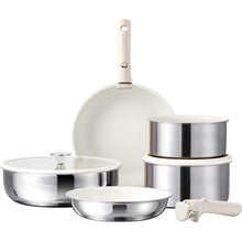 CAROTE 9-teiliges Edelstahl Töpfe Pfannen Set, Induktion