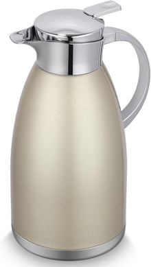 Isolierkanne Edelstahl Vakuum 2.3 Liter Tee Kaffee Gold