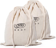Leinen Brotbeutel Aufbewahrung Frischhalten Bread Bag 2er Set