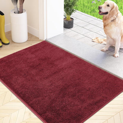 Schmutzfangmatte Rot 86x150 cm – Rutschfest & Waschecht