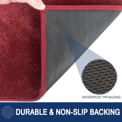 Schmutzfangmatte Rot 86x150 cm – Rutschfest & Waschecht