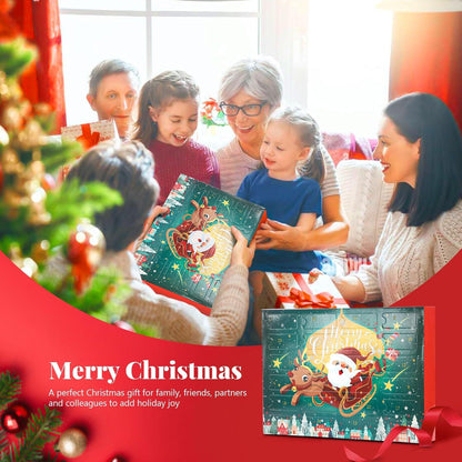 24 Paare Weihnachtssocken Damen Adventskalender Geschenkset
