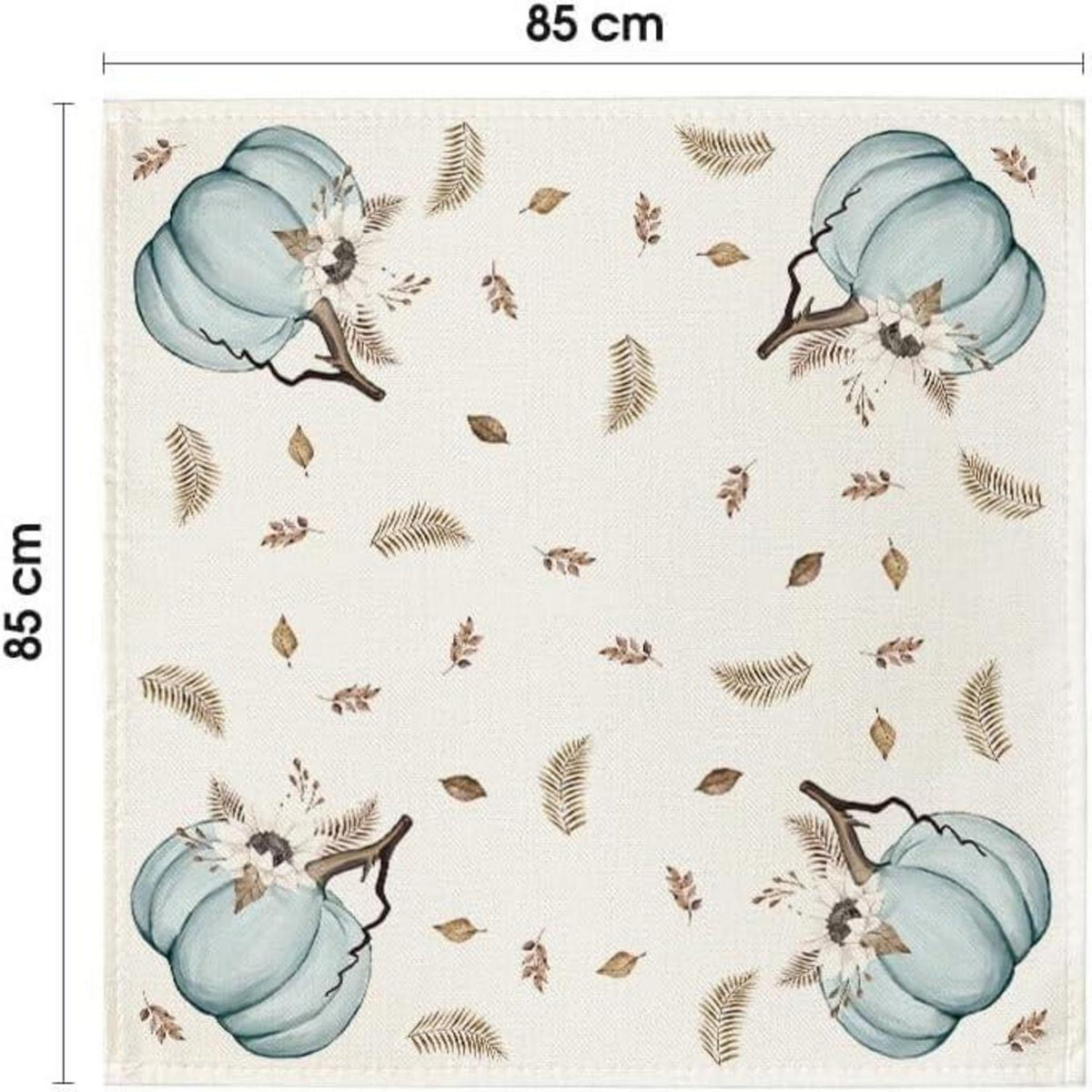 Tischdecke Herbst Muster Blau 85x85 cm Quadratisch