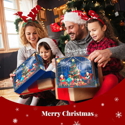 Souarts 12 Paare Weihnachtssocken Adventskalender 2024 für