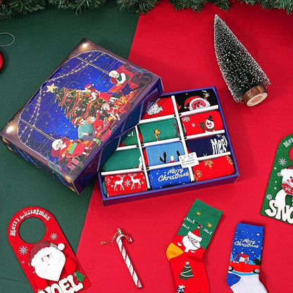 Souarts 12 Paare Weihnachtssocken Adventskalender 2024 für