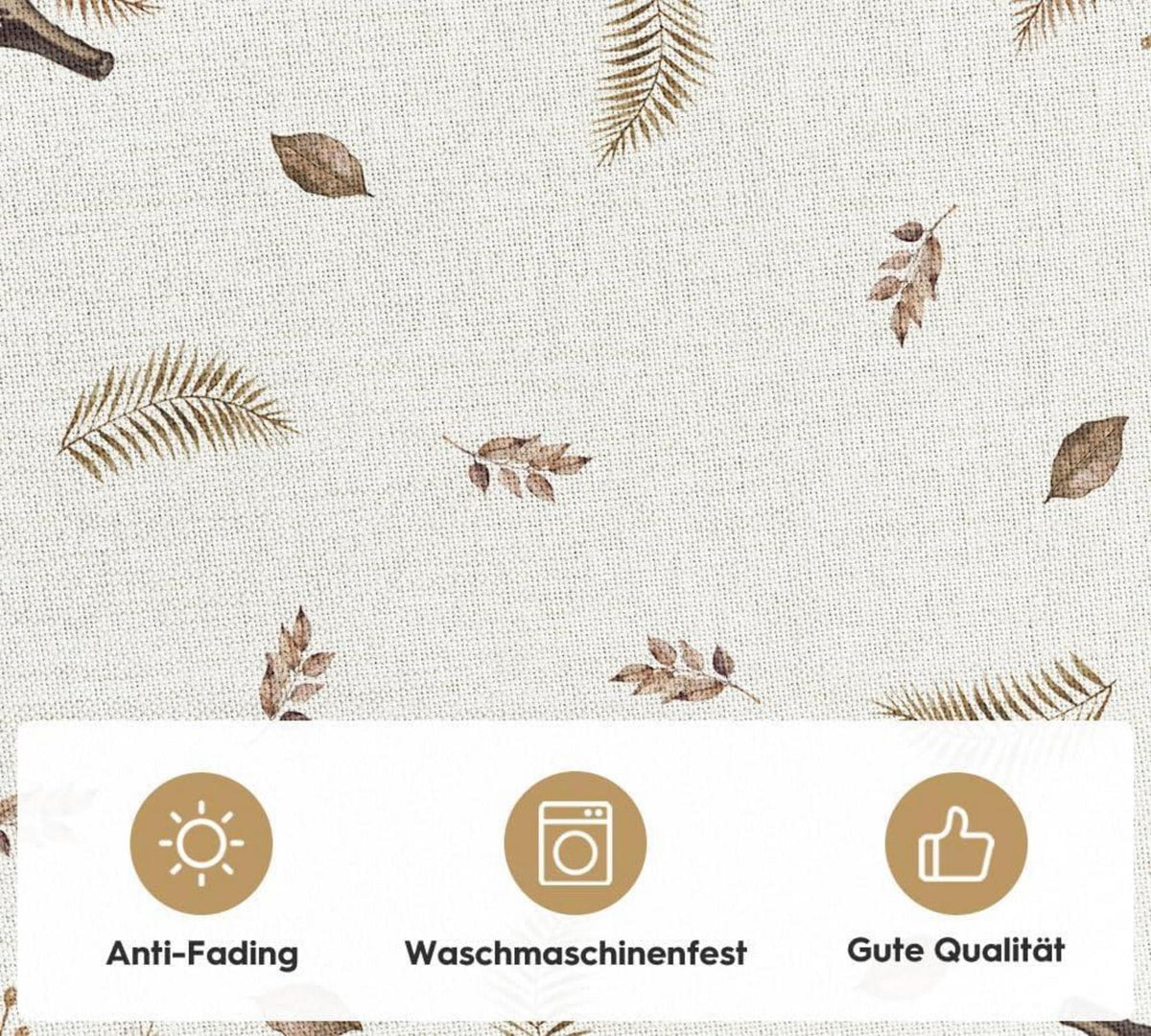 Artoid Herbst Tischdecke Streifen Kürbisse Blätter 85x85 cm