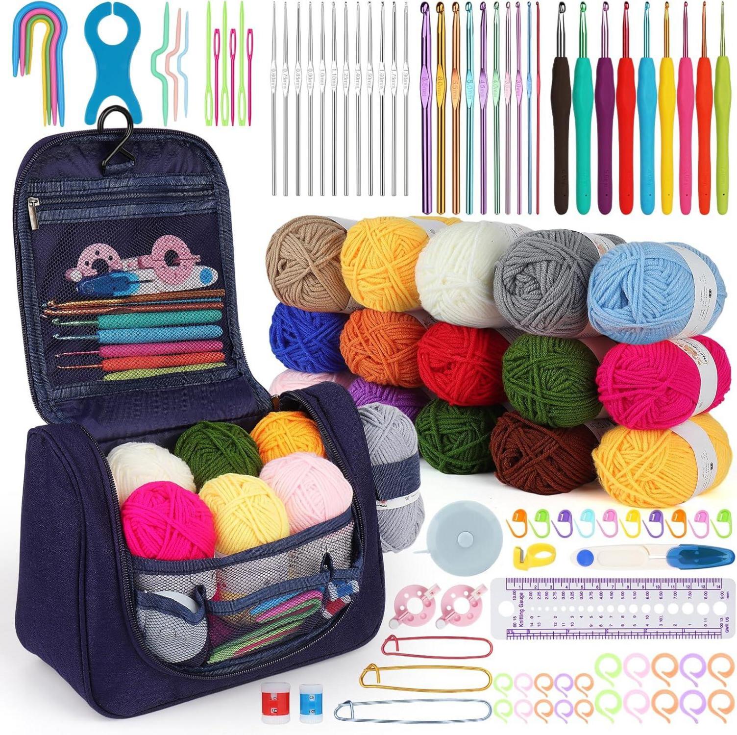 Häkelnadel Set 102-teiliges Komplettset für Anfänger