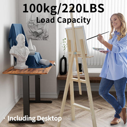 Elektrischer Schreibtisch Höhenverstellbar 100x60 cm Stehschreibtisch