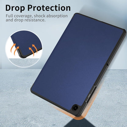 EasyAcc Samsung Galaxy Tab A9+ 11 Zoll 2023 Hülle PU Leder Navy Blau