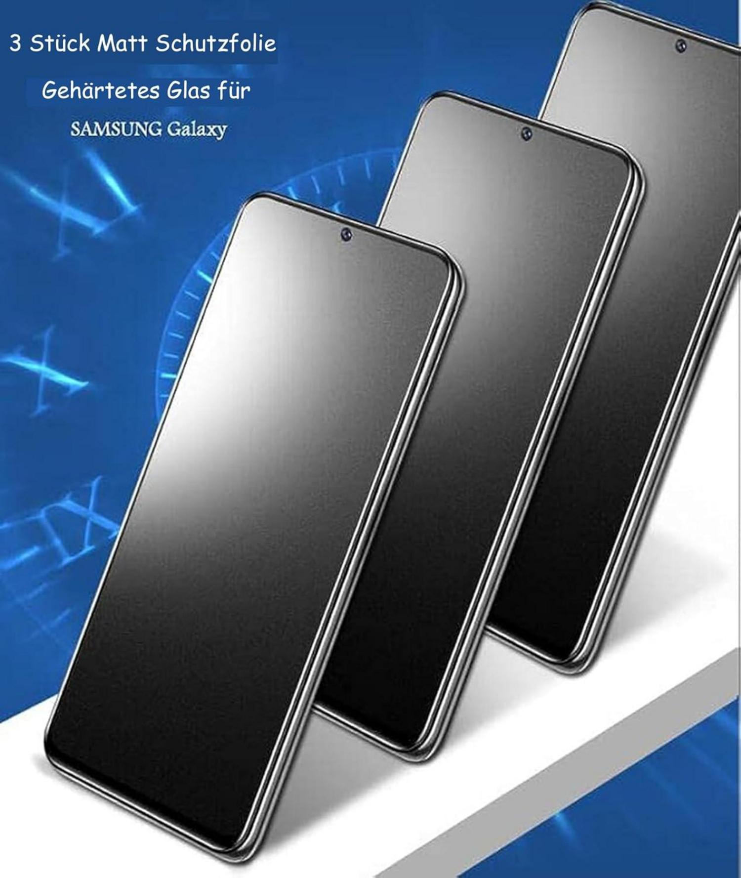 Matt Schutzfolie Samsung Galaxy A13 A04s 3er Set Anti-Fingerabdruck 9H