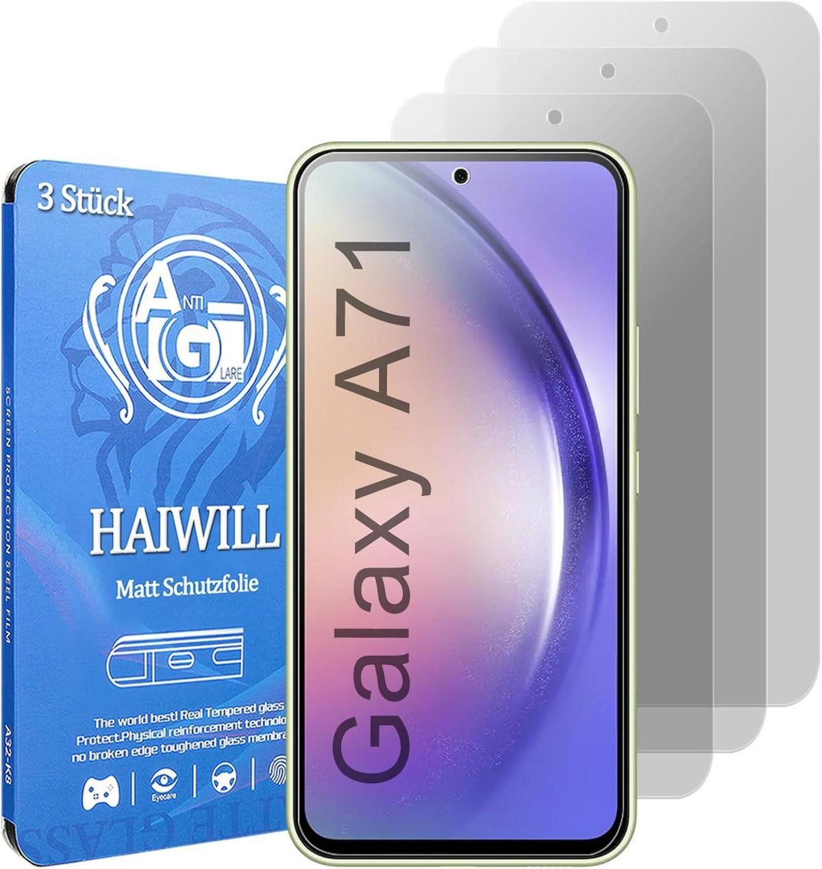 Schutzfolie Samsung Galaxy A71 4G/5G Matt Anti-Reflex 9H