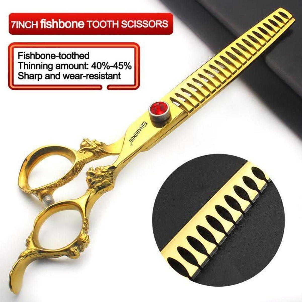 Japanische Friseurschere 7 Zoll – 3er Set Edelstahl