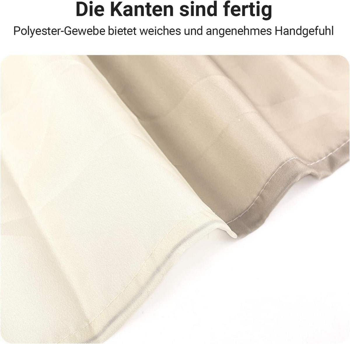 Duschvorhang Beige Streifen 150x180cm Antischimmel Wasserabweisend