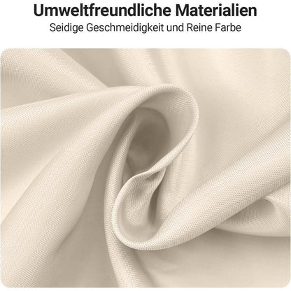 Lerores Duschvorhang 180x170cm Beige wasserabweisend